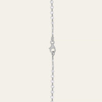 Graduated Rose-Cut Diamond and White Gold Chain Necklace