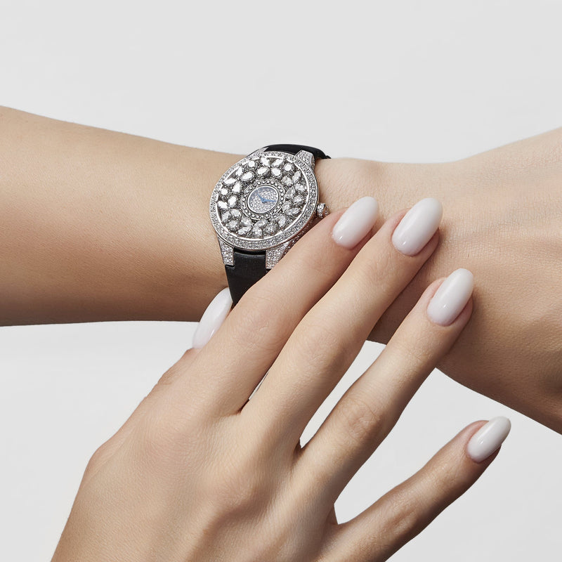 Graff Classic Butterfly Diamond Watch 'Ladies' White Gold Diamond Dial