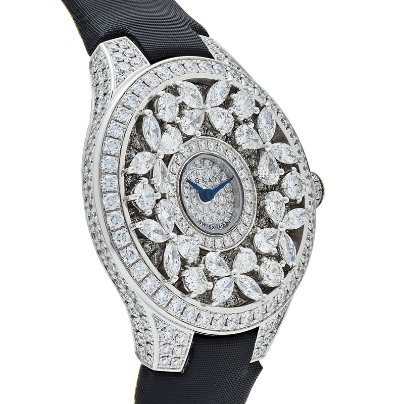 Graff Classic Butterfly Diamond Watch 'Ladies' White Gold Diamond Dial