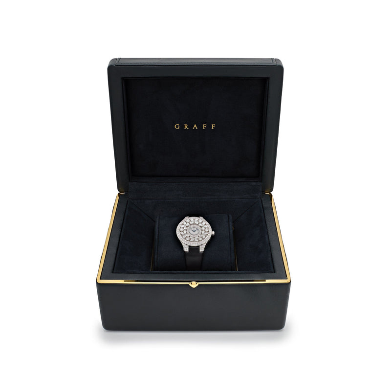 Graff Classic Butterfly Diamond Watch 'Ladies' White Gold Diamond Dial
