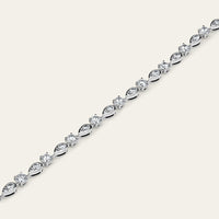 Graff Platinum and White Gold Multi Shape Diamond Bracelet