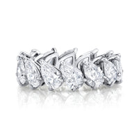 Pear Diamond Eternity Band