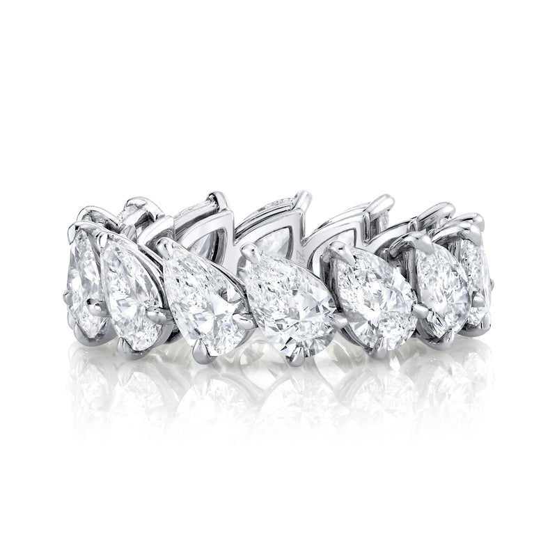 Pear Diamond Eternity Band