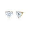 Heart Shaped Diamond Studs