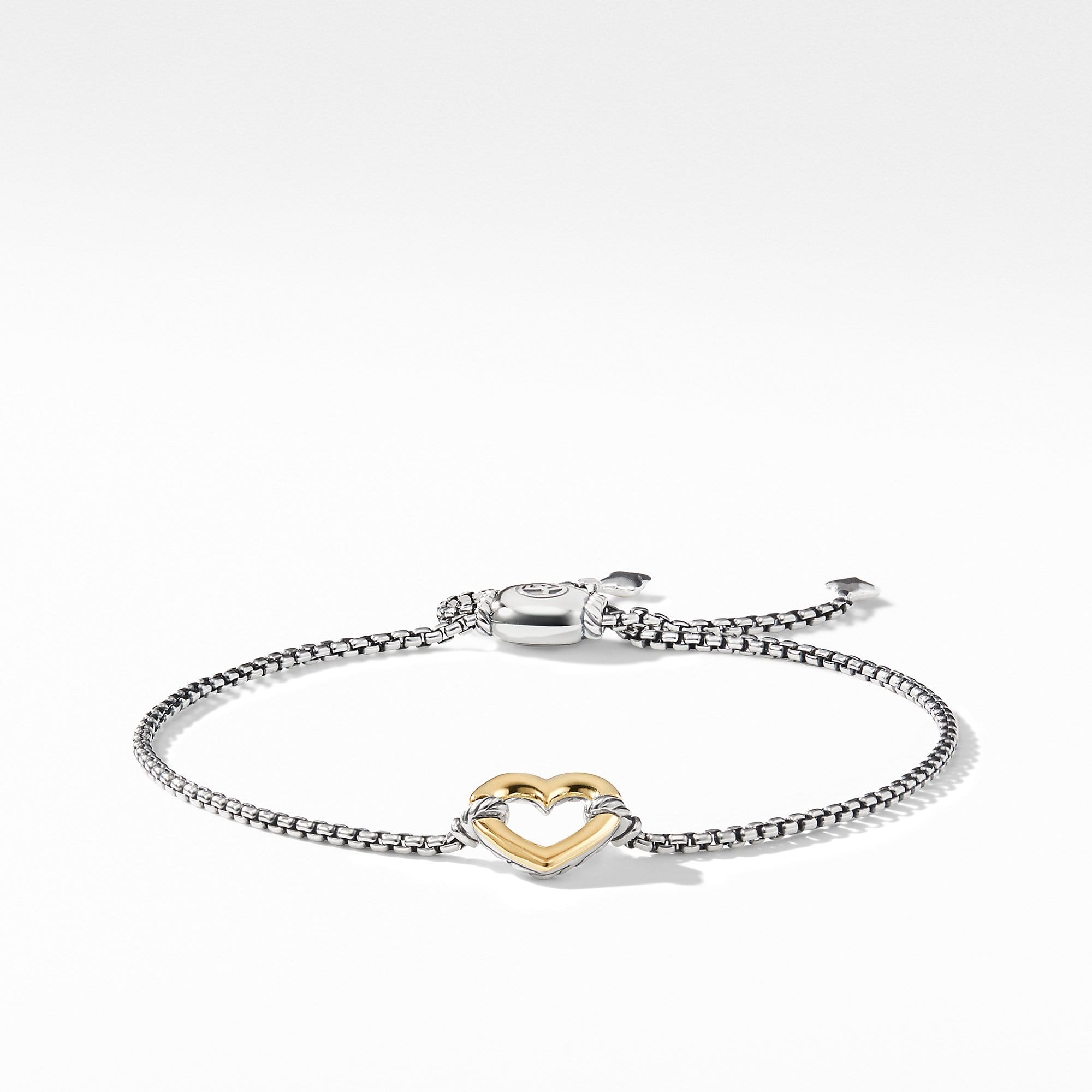 Heart Station Bracelet with 18K Gold
