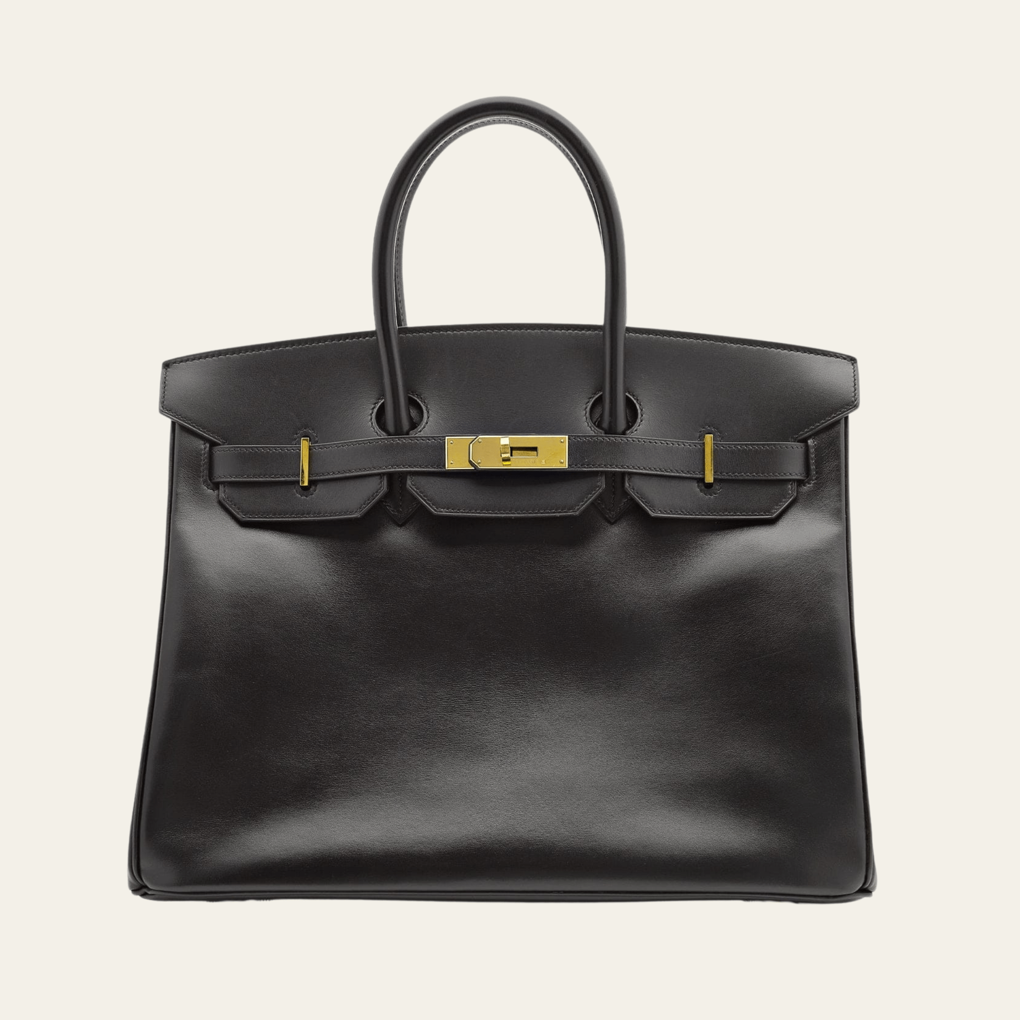 Hermès Birkin Noir 30 Box Leather Gold Hardware