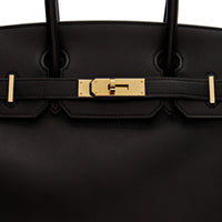 Hermès Birkin Noir 30 Box Leather Gold Hardware