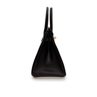 Hermès Birkin Noir 30 Box Leather Gold Hardware
