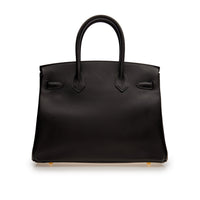 Hermès Birkin Noir 30 Box Leather Gold Hardware