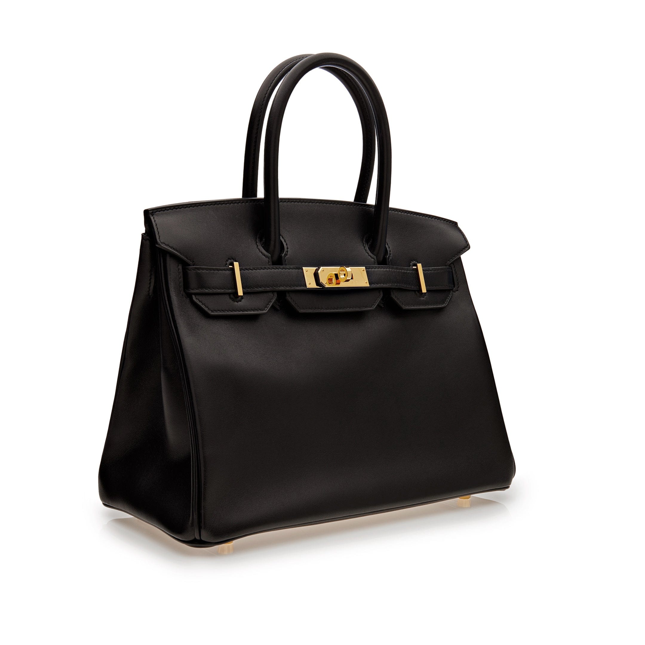 Hermès Birkin Noir 30 Box Leather Gold Hardware