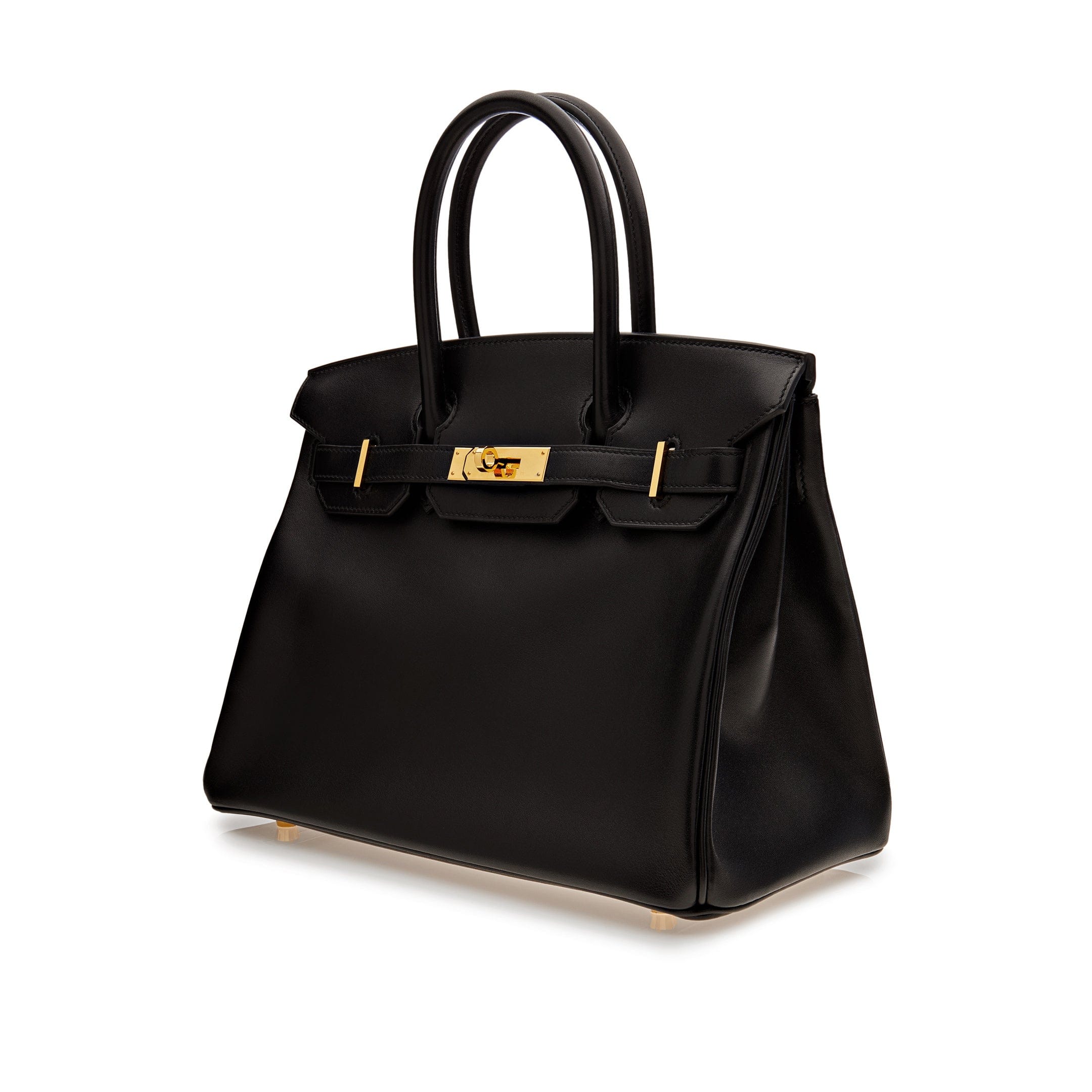 Hermès Birkin Noir 30 Box Leather Gold Hardware