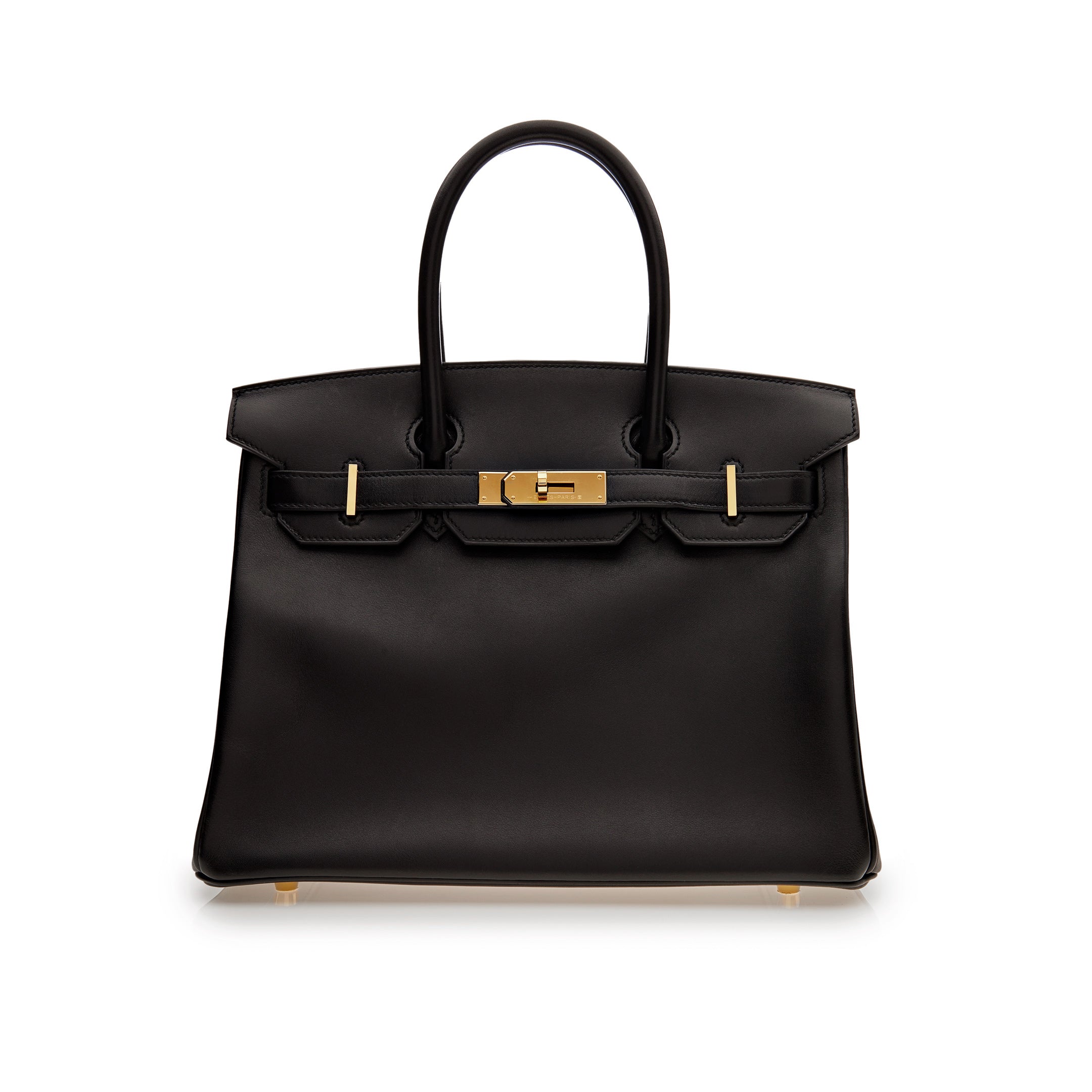 Hermès Birkin Noir 30 Box Leather Gold Hardware