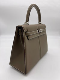 Hermès Etoupe Kelly 25 Swift Padded Palladium Hardware Limited Edition