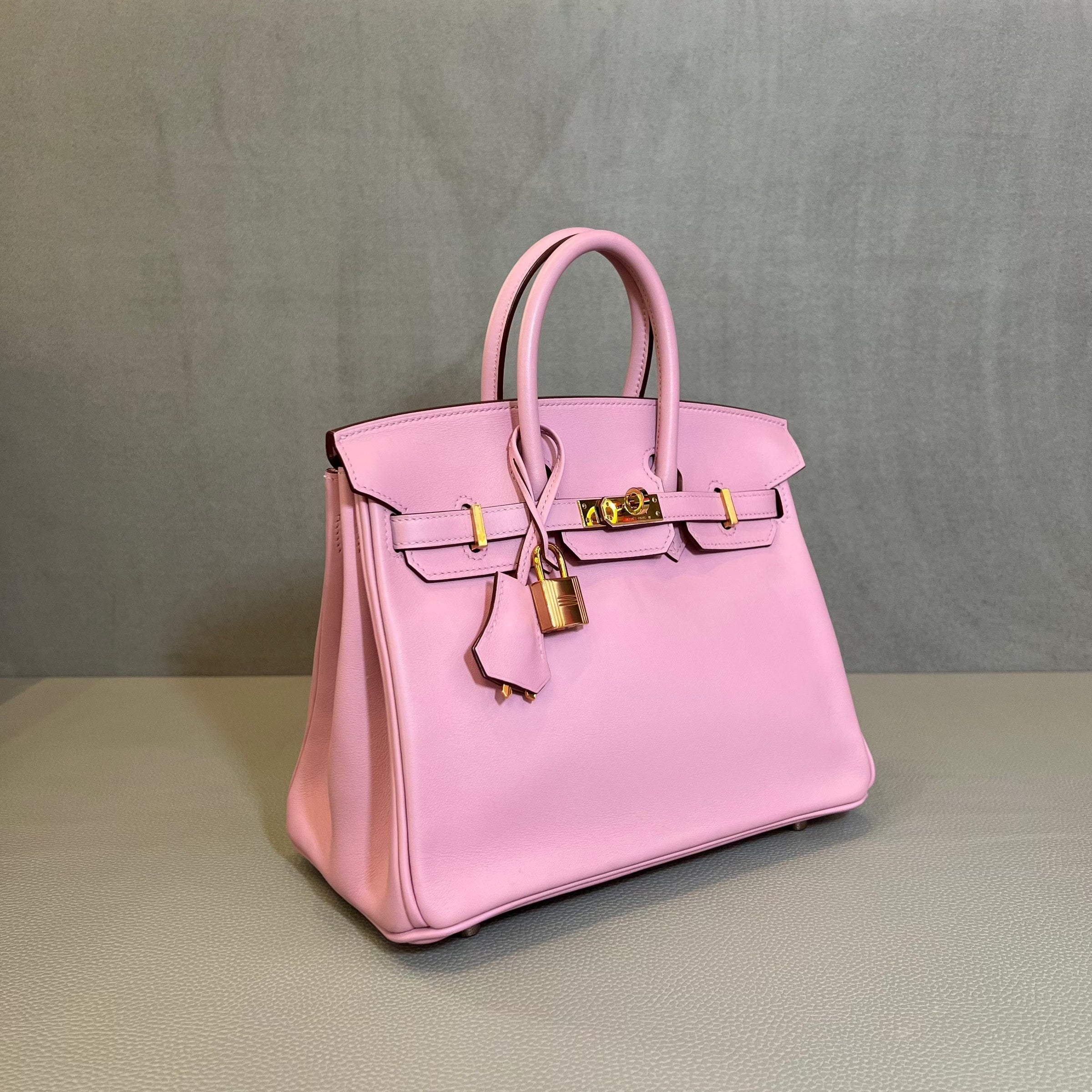 Hermès Mauve Sylvester Birkin 25 Swift Gold Hardware