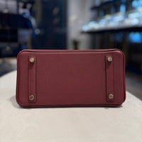 Hermès Rouge H Birkin 25 Togo Gold Hardware