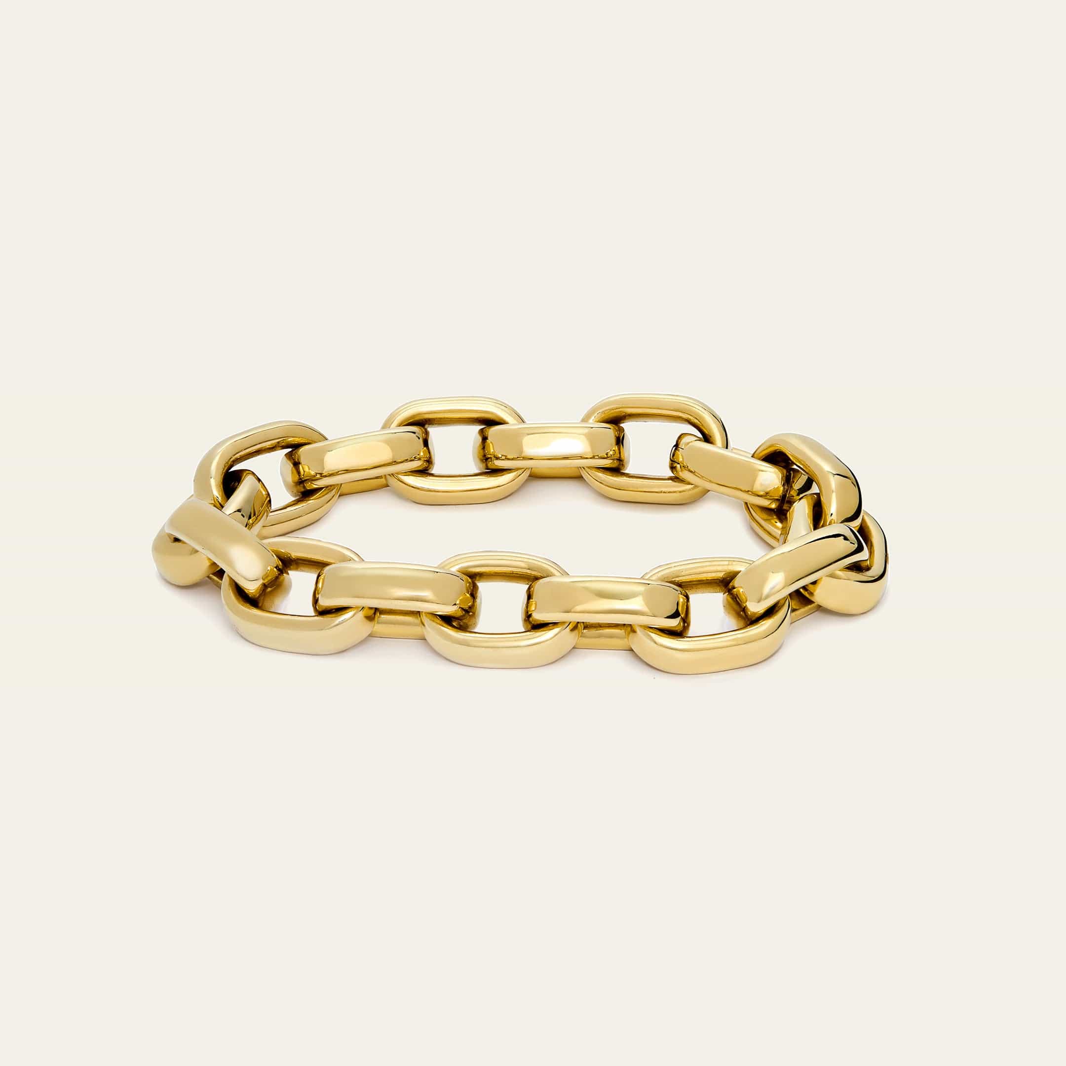 Bold Gold Link Statement Bracelet