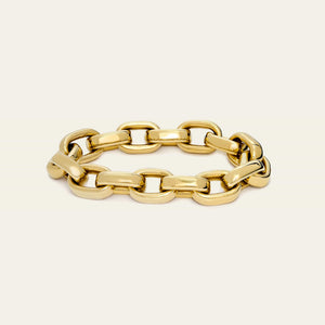 Bold Gold Link Statement Bracelet
