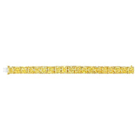 Fancy Intense Yellow Radiant Cut Diamond Bracelet