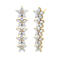 Graduated Floret Dangle Earrings