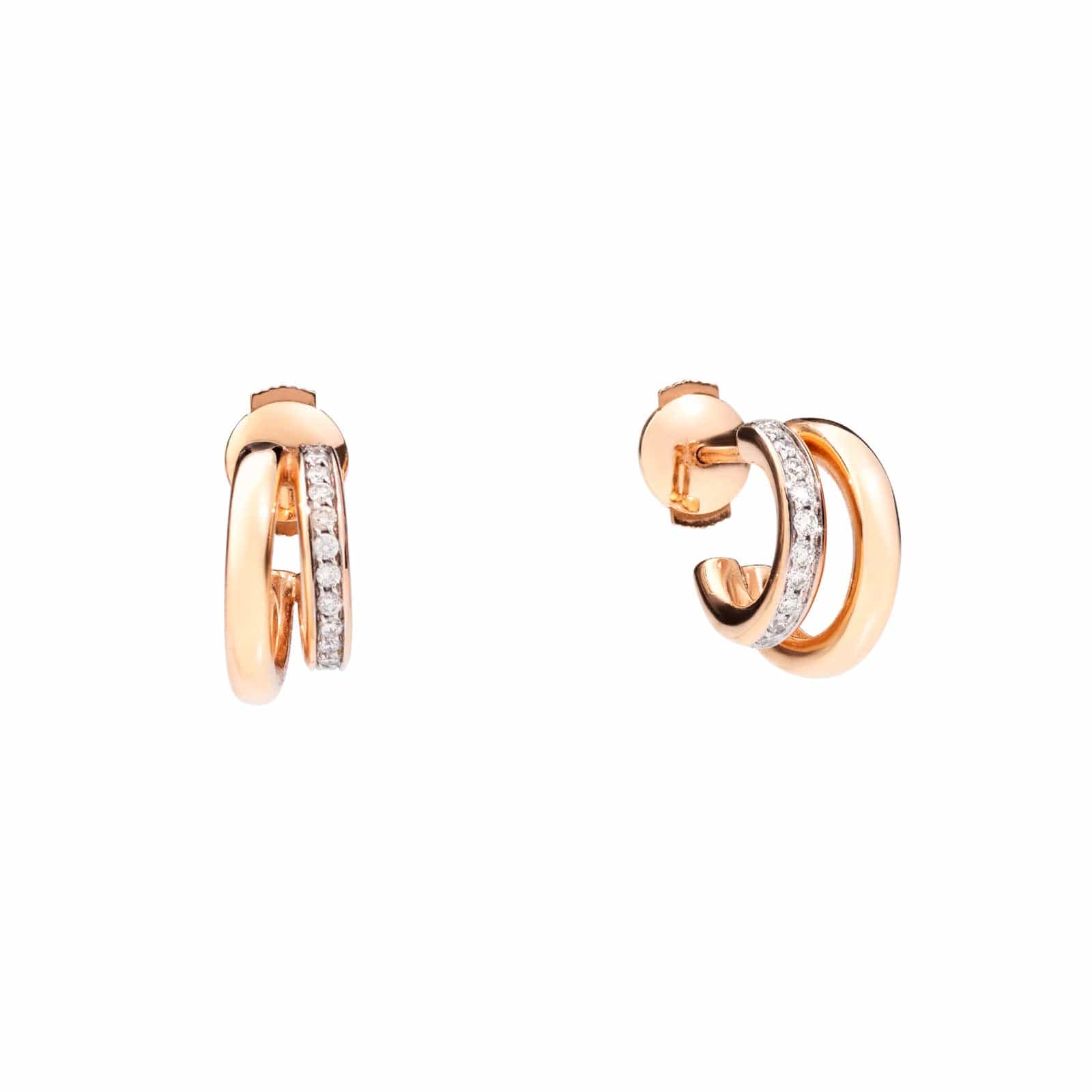 Iconica Diamond Double Hoop Earrings