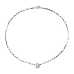 Flower Diamond Necklace