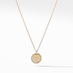 Initial "B" Pendant with Diamonds