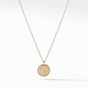 Initial "C" Pendant with Diamonds