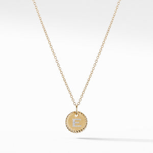 Initial "E" Pendant with Diamonds