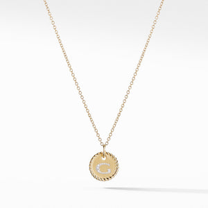 Initial "G" Pendant with Diamonds