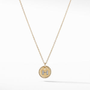 Initial "H" Pendant with Diamonds