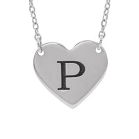 Initial Heart Necklace - Golden Jewelry Watches Certified Diamonds- Golden Jewelry Watches Certified Diamonds