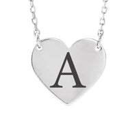 Initial Heart Necklace - Golden Jewelry Watches Certified Diamonds- Golden Jewelry Watches Certified Diamonds