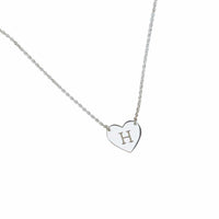 Initial Heart Necklace - Golden Jewelry Watches Certified Diamonds- Golden Jewelry Watches Certified Diamonds