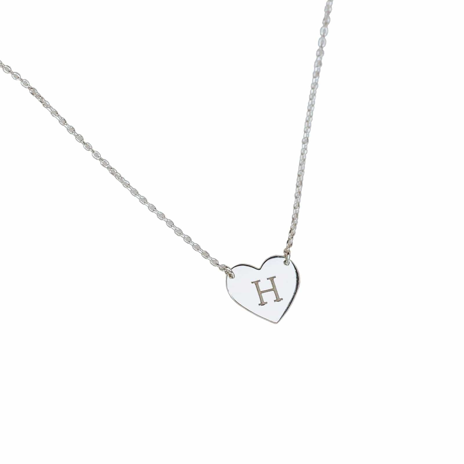 Initial Heart Necklace - Golden Jewelry Watches Certified Diamonds- Golden Jewelry Watches Certified Diamonds