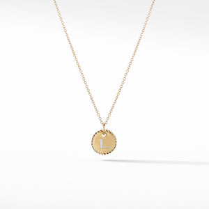Initial "L" Pendant with Diamonds