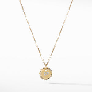 Initial "P" Pendant with Diamonds