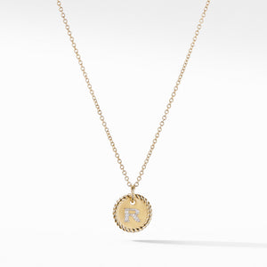 Initial "R" Pendant with Diamonds