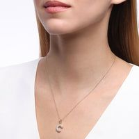 Initial "C" Diamond Pendant