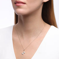 Initial "I" Diamond Pendant
