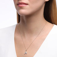 Initial "T" Diamond Pendant