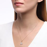 Initial "V" Diamond Pendant