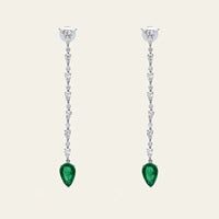 Interchangeable Dangling Diamond Earrings