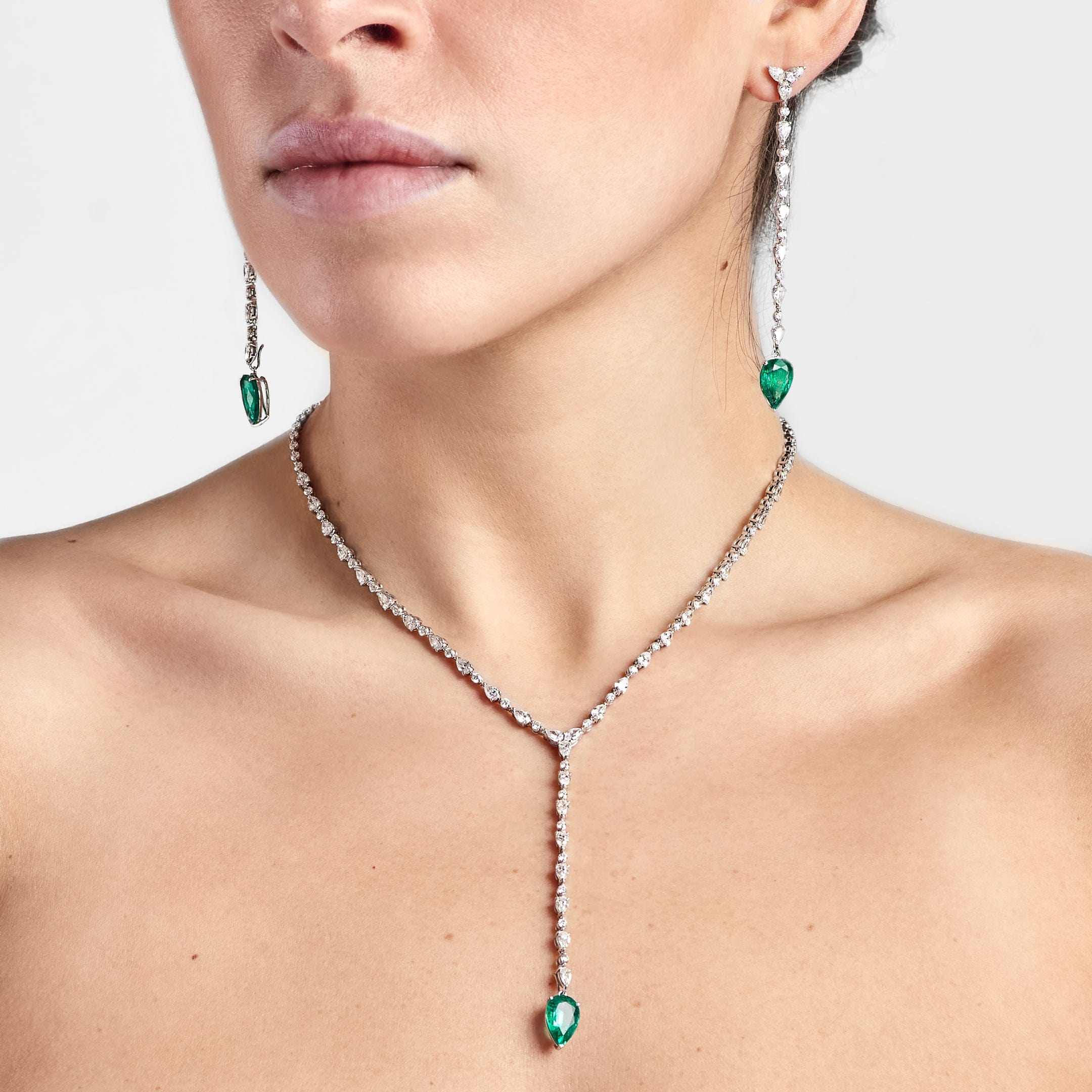 Interchangeable Diamond Lariat Necklace