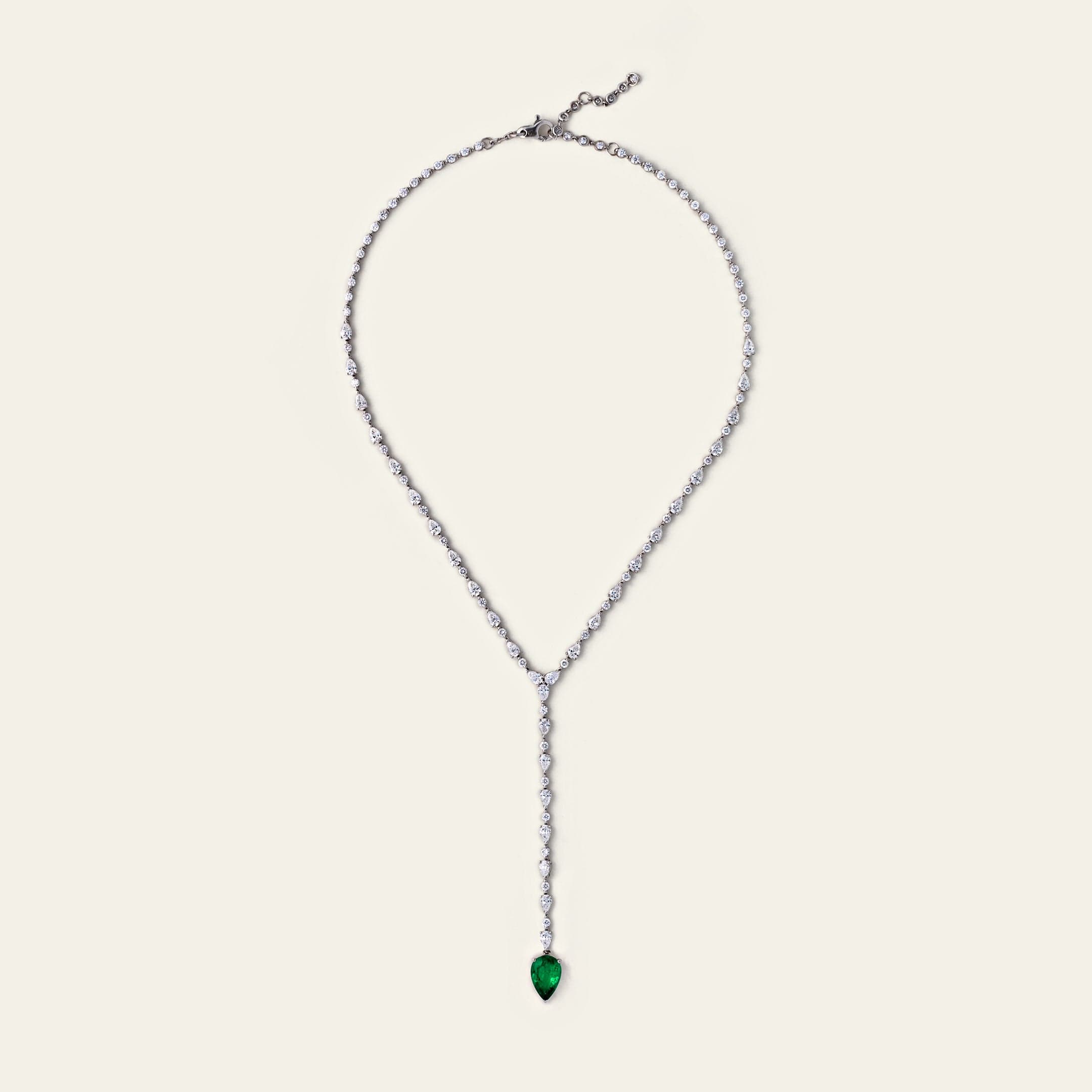 Interchangeable Diamond Lariat Necklace