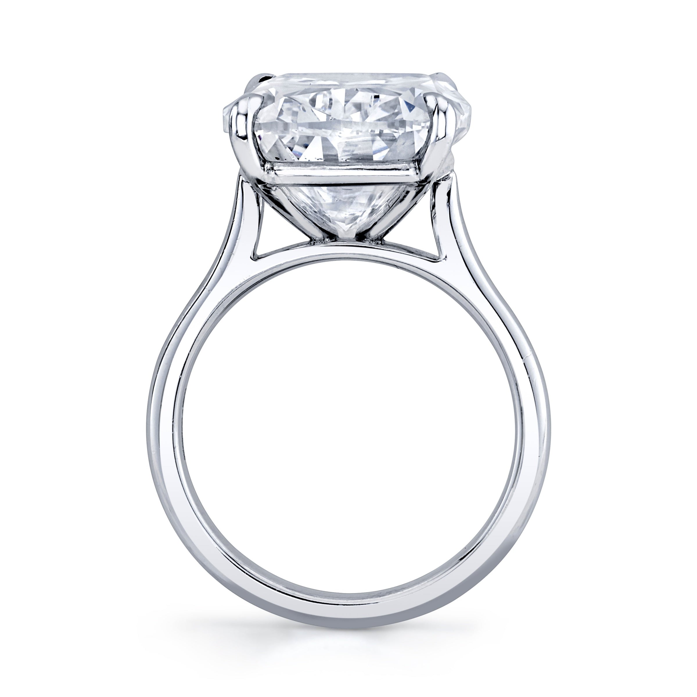 12.98 Carat Cushion Diamond Solitaire Ring
