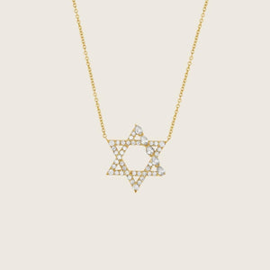 JA X Sammy Jacqueline Multi-Shape Diamond Star of David Necklace
