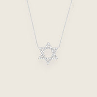 JA X Sammy Jacqueline Multi-Shape Diamond Star of David Necklace