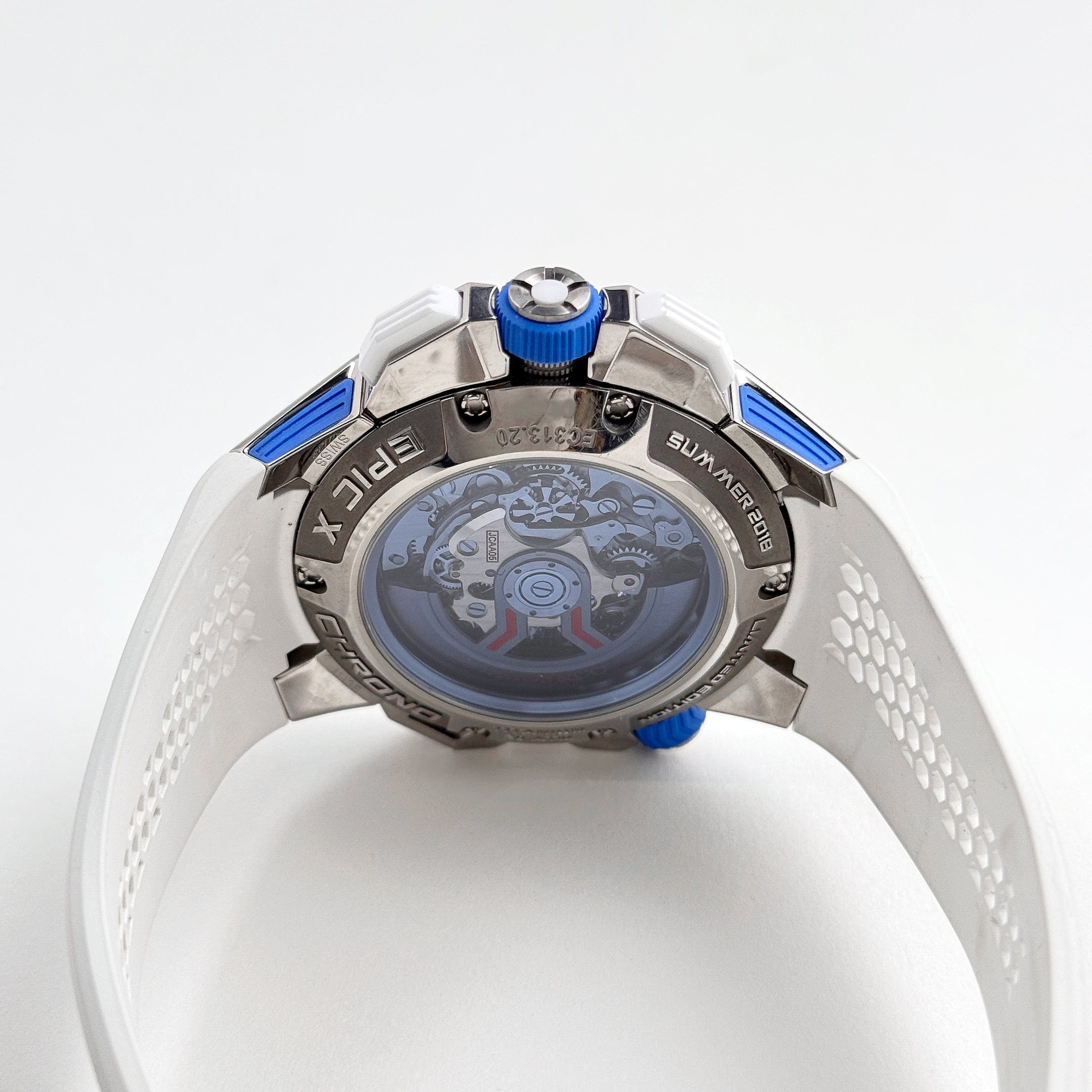 Jacob & Co Epic X Chrono EC313.20 Titanium White Ceramic Blue Dial Limited Edition (2021)