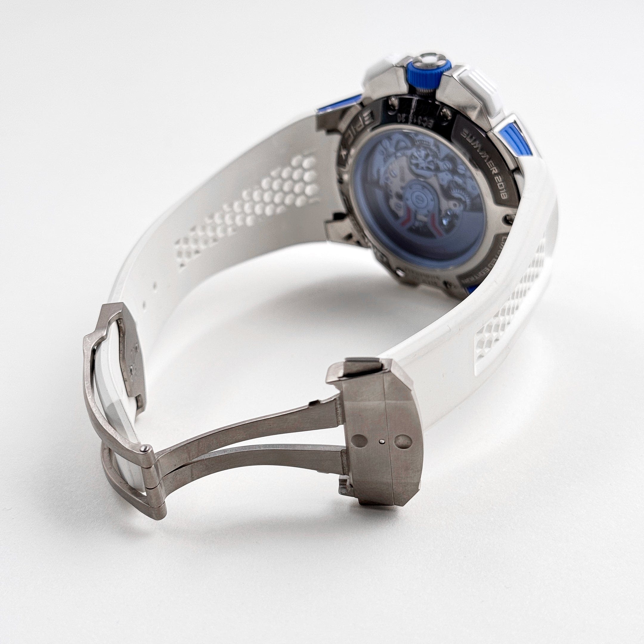 Jacob & Co Epic X Chrono EC313.20 Titanium White Ceramic Blue Dial Limited Edition (2021)