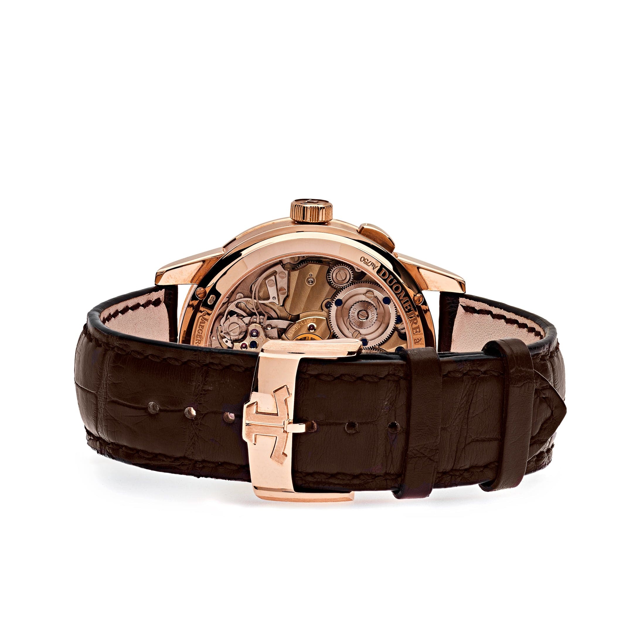 Jaeger-LeCoultre Duometre Chronograph Q6012521 Rose Gold Silver Dial